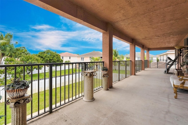 view of balcony