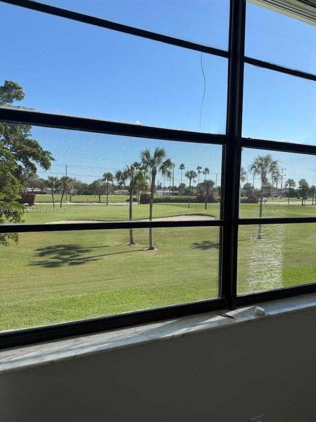 view of community with a lawn