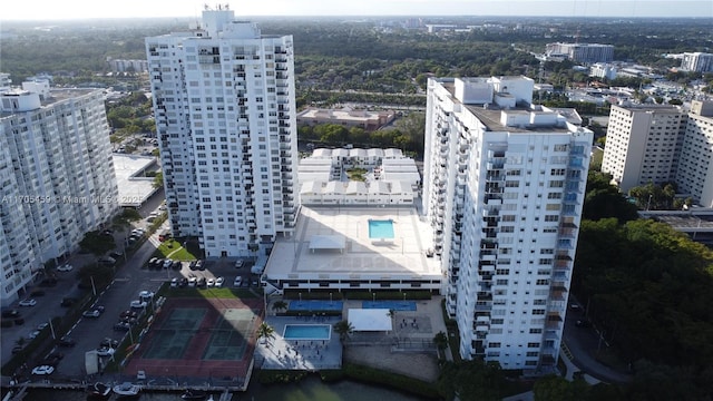 birds eye view of property