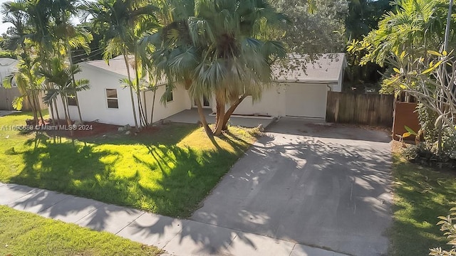 view of property exterior featuring a yard