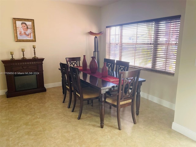 view of dining room