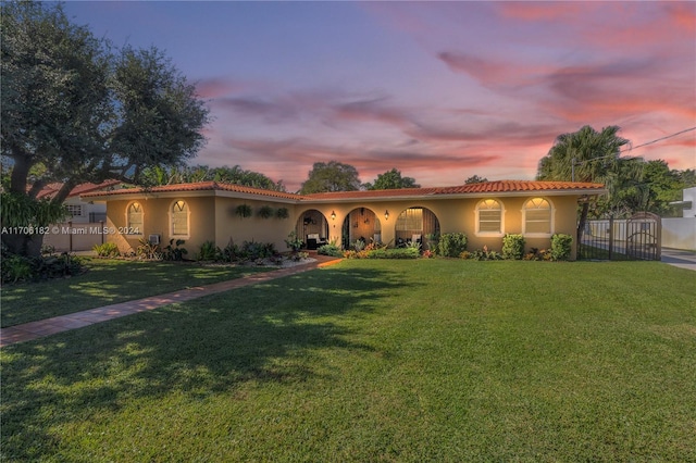 50 SW 130th Ave, Miami, FL 33184 - mediterranean / spanish-style home featuring a yard