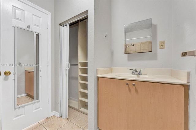 50 SW 130th Ave, Miami, FL 33184 - bathroom with tile patterned flooring and vanity