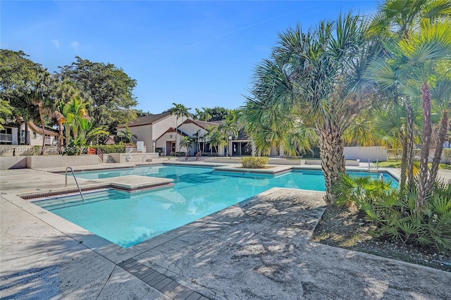 view of pool with a patio area