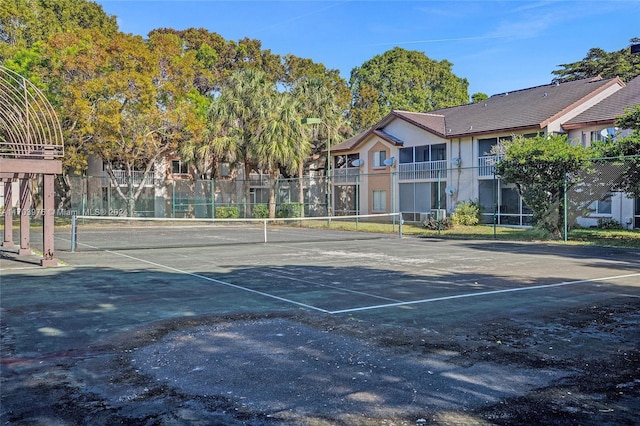 view of tennis court