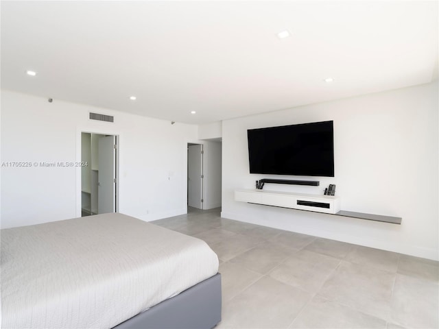 view of tiled bedroom