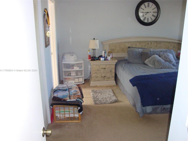 bedroom with carpet flooring