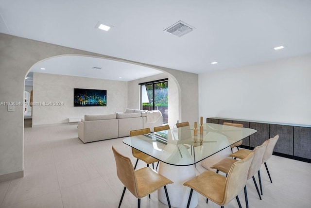 view of dining area