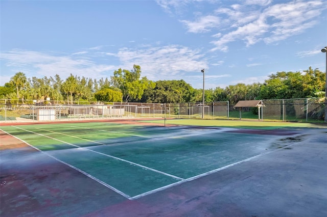 view of tennis court