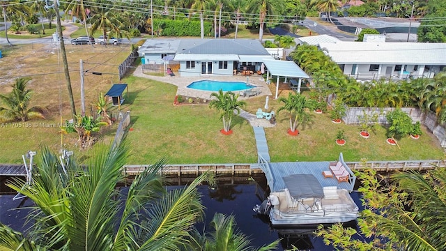 birds eye view of property