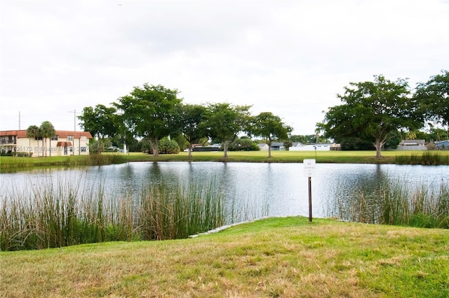 view of water feature