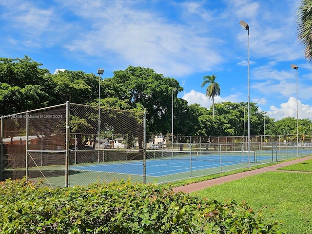 view of sport court