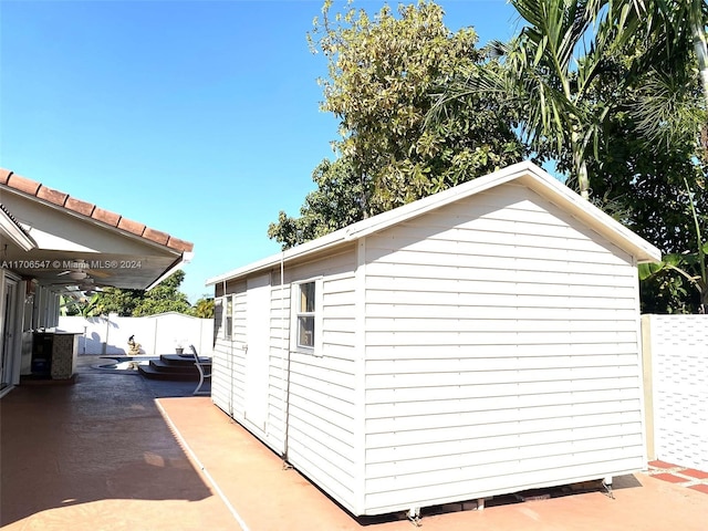 view of outbuilding