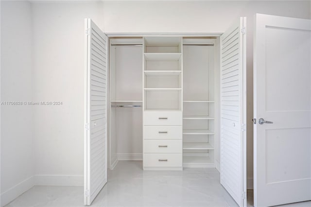 view of closet