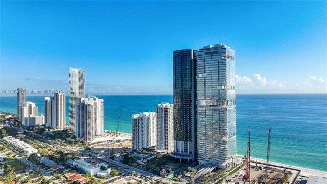 view of city with a water view