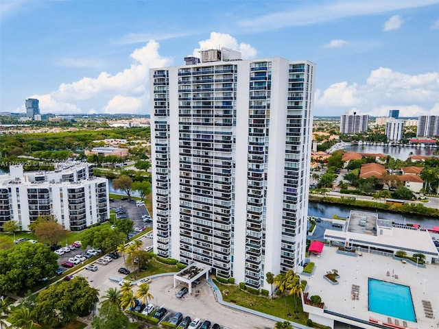 view of property featuring a water view