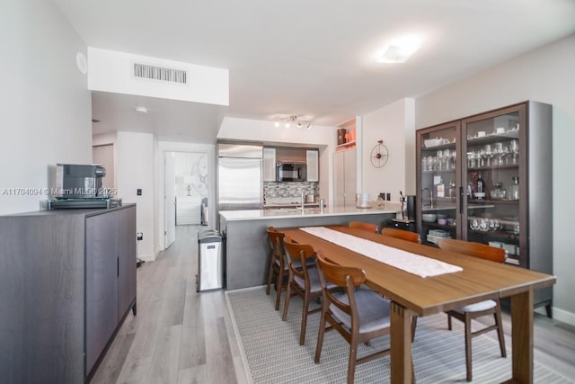 interior space featuring light hardwood / wood-style floors