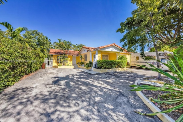 view of mediterranean / spanish house