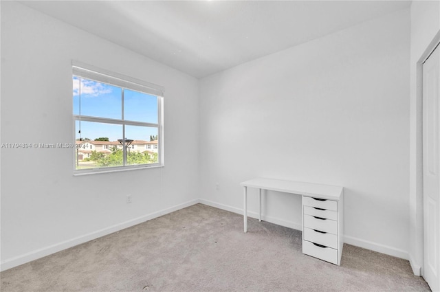 view of carpeted empty room