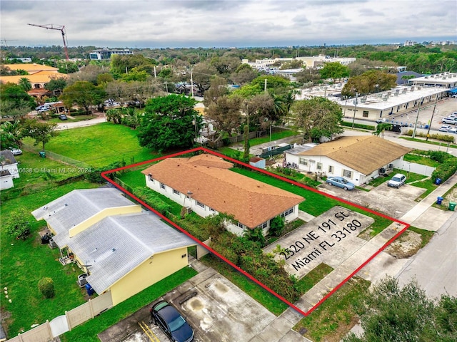 birds eye view of property