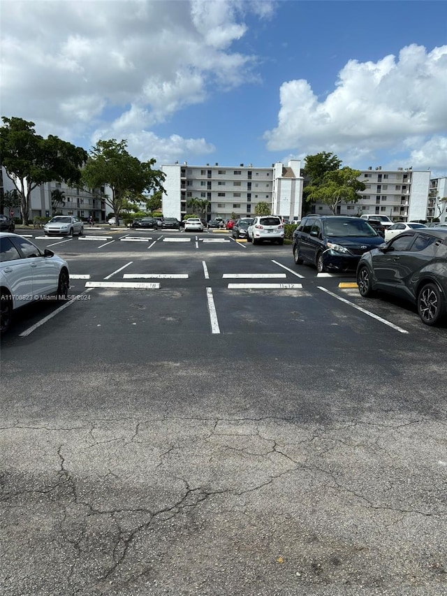 view of parking / parking lot