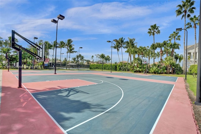 view of basketball court