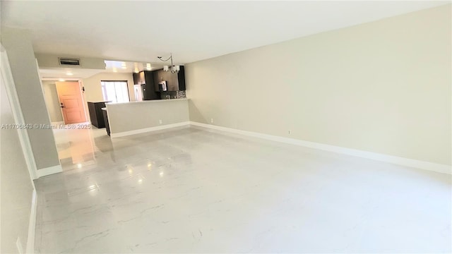 view of unfurnished living room