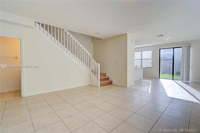 view of tiled empty room