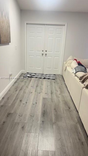 interior space featuring light wood-type flooring