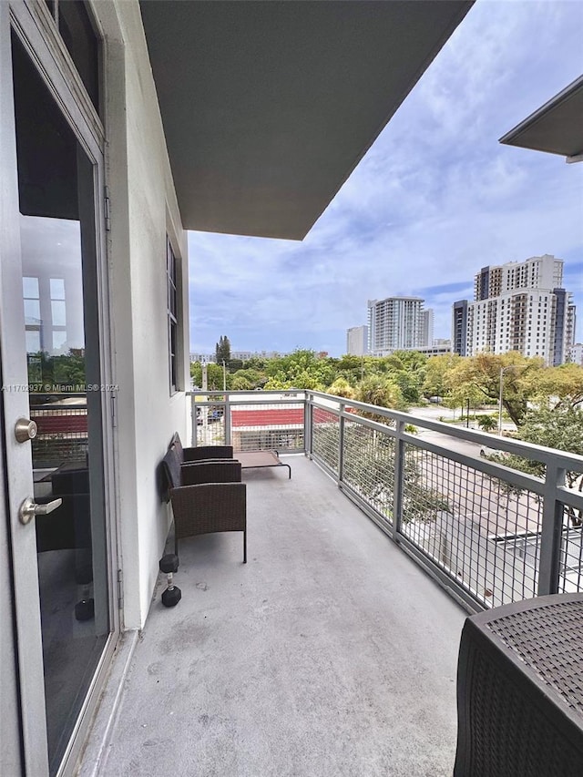 view of balcony