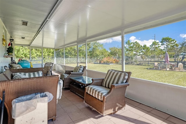 view of sunroom / solarium