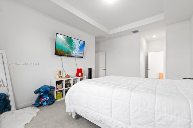 bedroom featuring carpet flooring