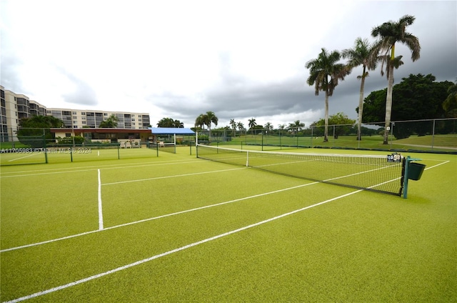 view of sport court