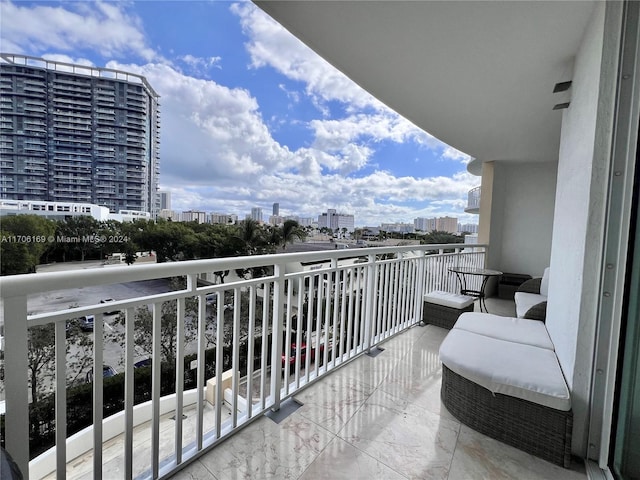 1755 E Hallandale Beach Blvd Unit 405E, Hallandale Beach, FL 33009 - balcony featuring a city view