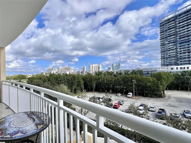 view of balcony