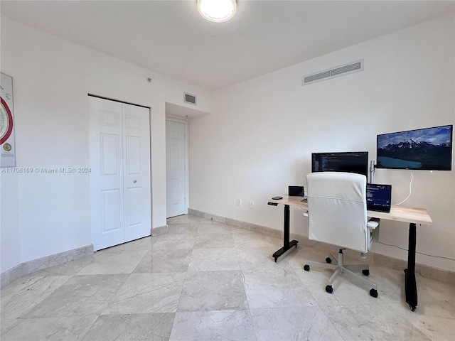 1755 E Hallandale Beach Blvd Unit 405E, Hallandale Beach, FL 33009 - home office with baseboards