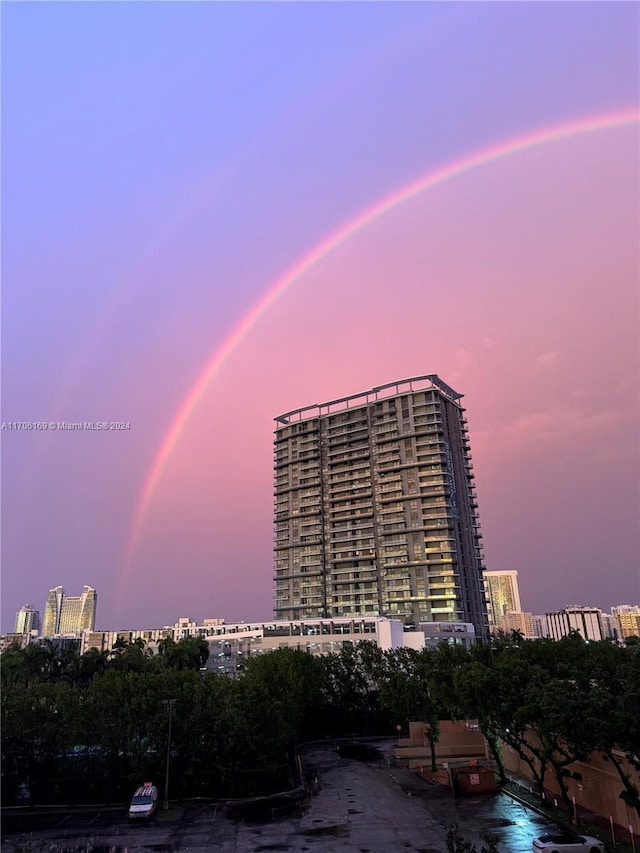 1755 E Hallandale Beach Blvd Unit 405E, Hallandale Beach, FL 33009 - property at dusk with a city view