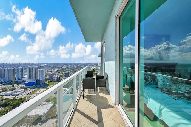 view of balcony