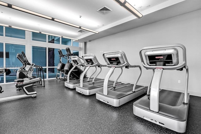 view of exercise room