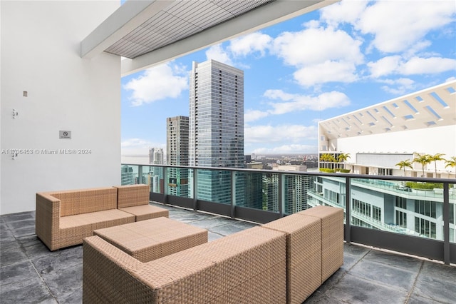 balcony with outdoor lounge area