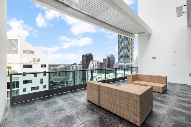 view of patio / terrace with an outdoor living space