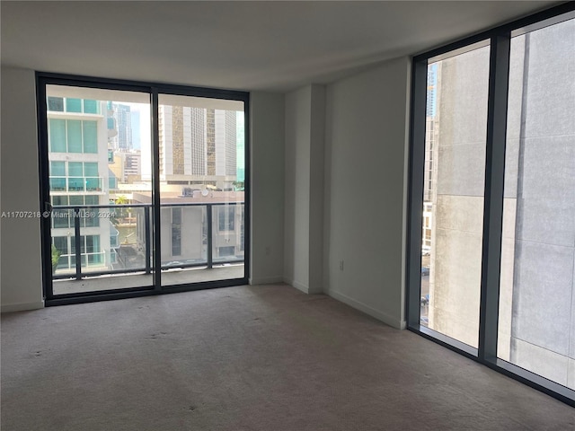 view of carpeted empty room