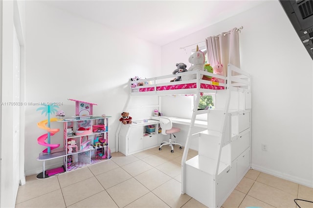 view of tiled bedroom