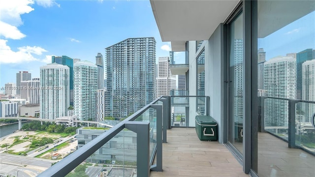 view of balcony