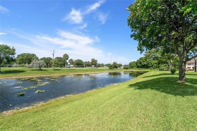 property view of water