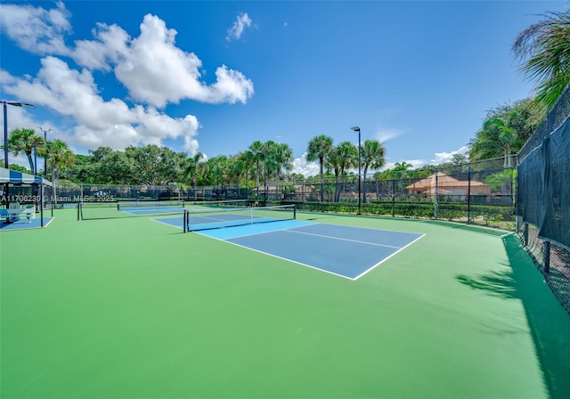 view of sport court