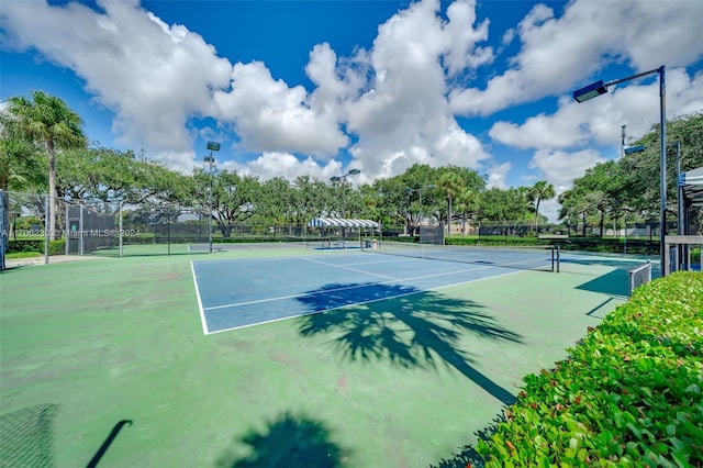 view of sport court featuring basketball court