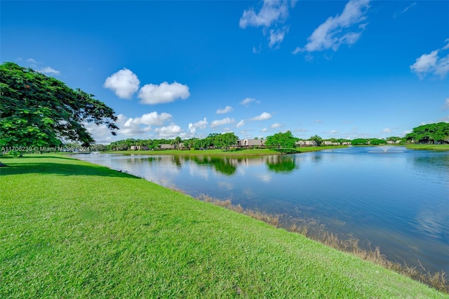 property view of water