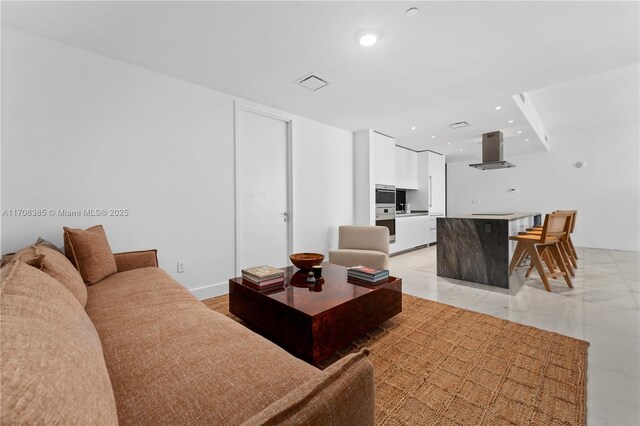 bathroom with vanity and plus walk in shower