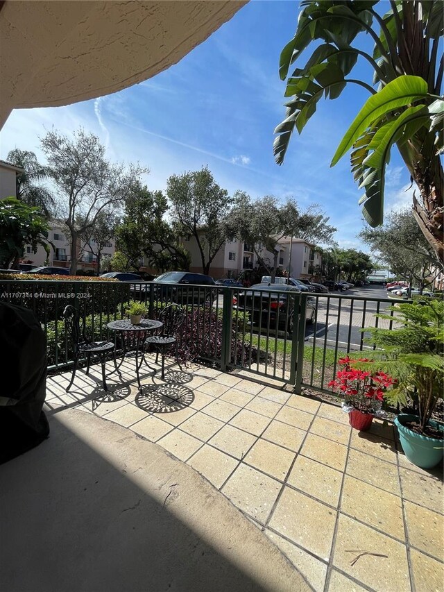 view of patio with grilling area